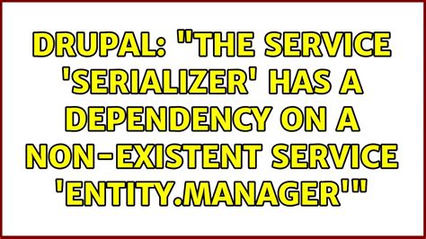 has a dependency on a non-existent service|Dependency on a non.